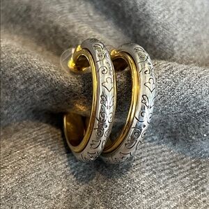 Brighton Two-toned Hoop Earrings